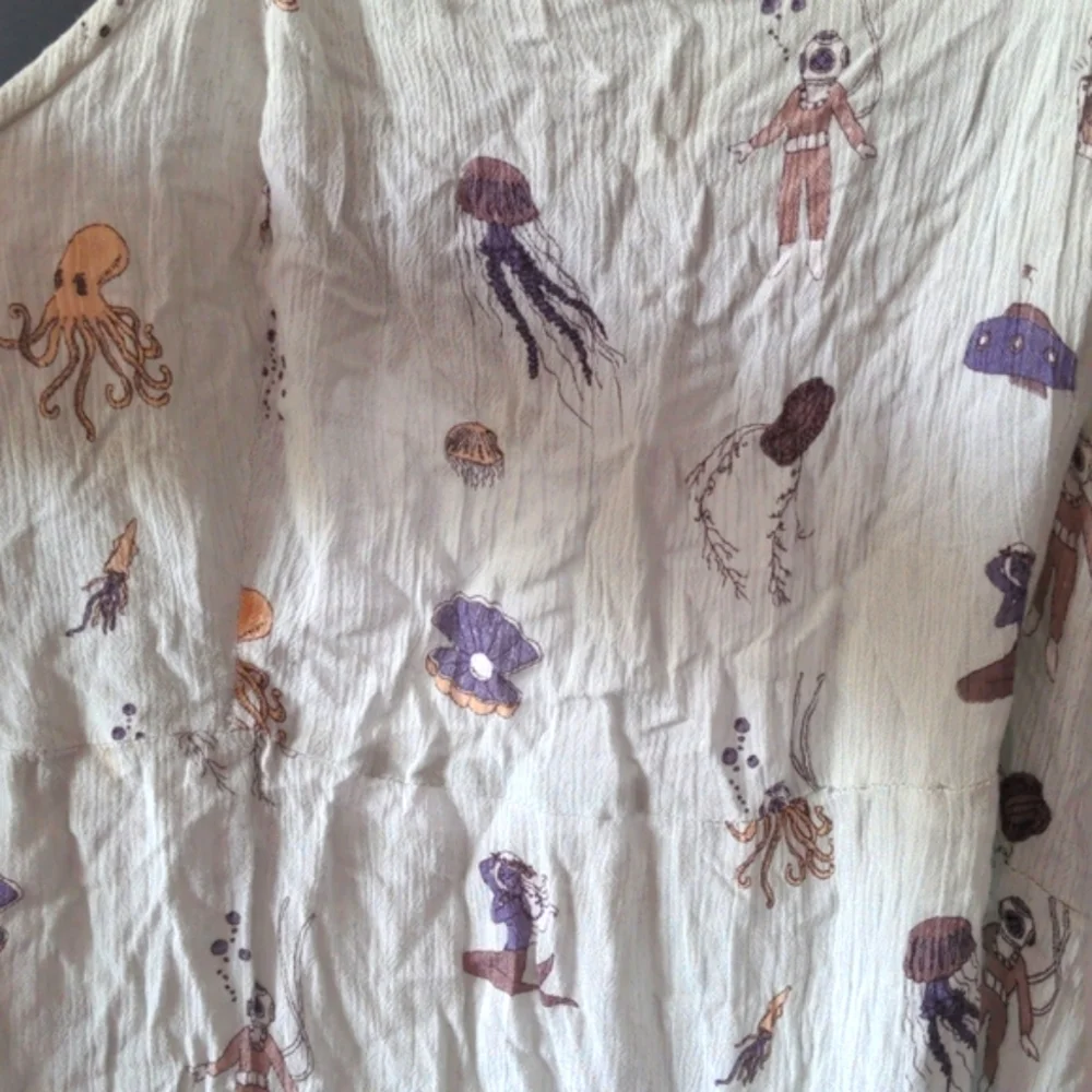 Tree of life under the sea pattern slip style dress in AU L - Picture 2 of 5